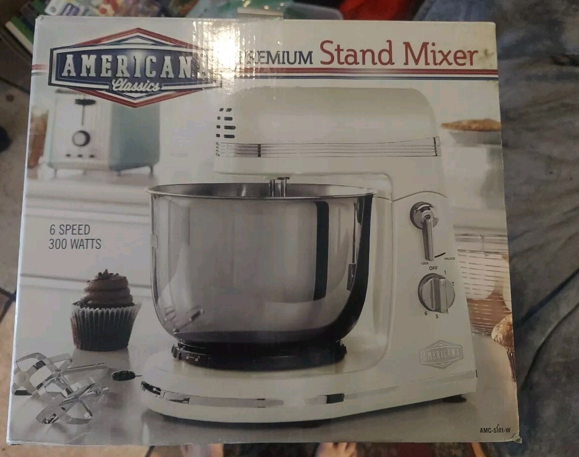 Americana スウェッCALNE Americana Classics Premium White Stand Mixer 6 Speed 300 watts