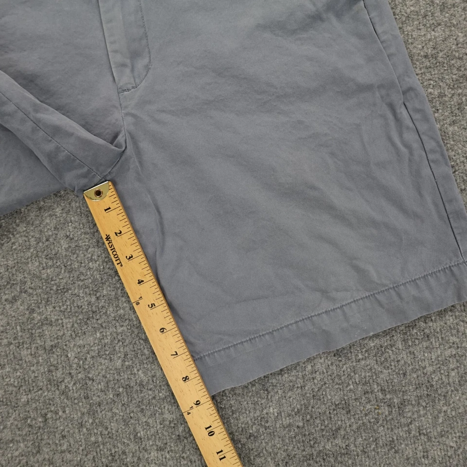 Pantalones Cortos Arrow Hombres 34 Chino Gris Lona Frente Plano Informal Chicos Verano De Colección 34x9 Foto 3 de 4