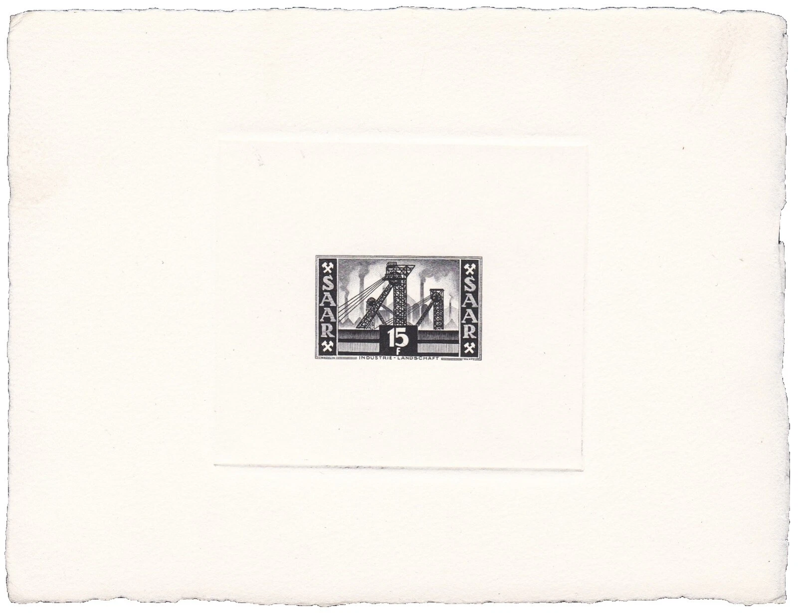 Saar Decimal Proof, Essay Stamps