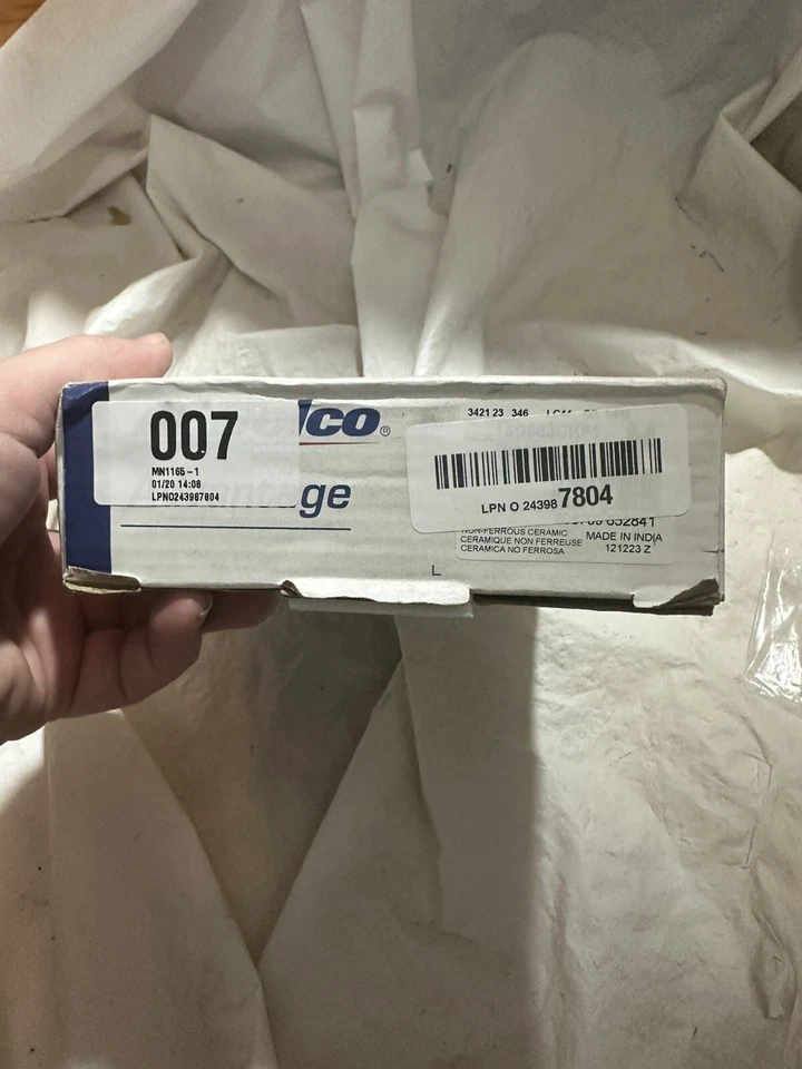 14D883CHF1 AC Delco 刹车片套装 2 轮套装后适用于雪佛兰 Olds GMC Trav GDD — 第 3/4 张图片