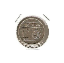1998 ARUBA - Netherlands Coin 1 Florin *