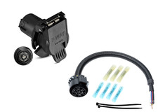 7 Way Receiver Trailer Connector Kit - Uscar Connector Harness To 7 Way Rv Blade