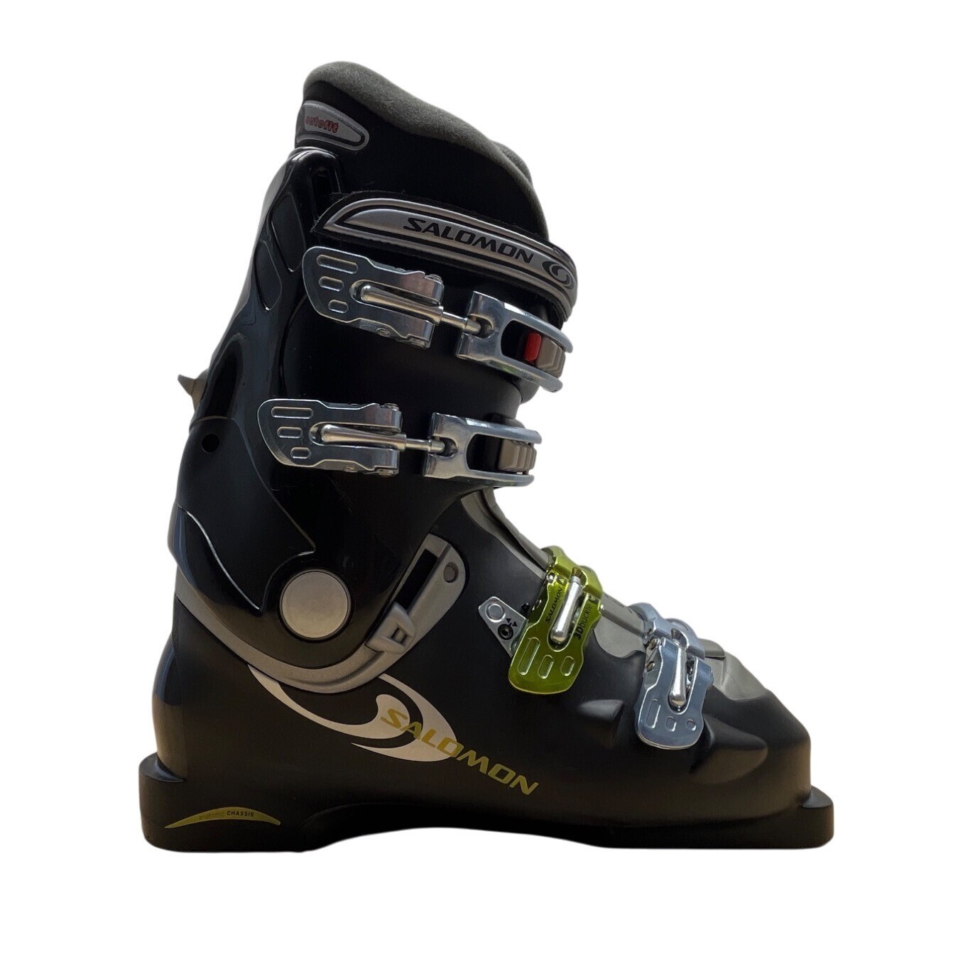 Scarponi da sci Salomon Evolution Z 8.99 uomo neri fibbie regolabili autofit taglia 10 5