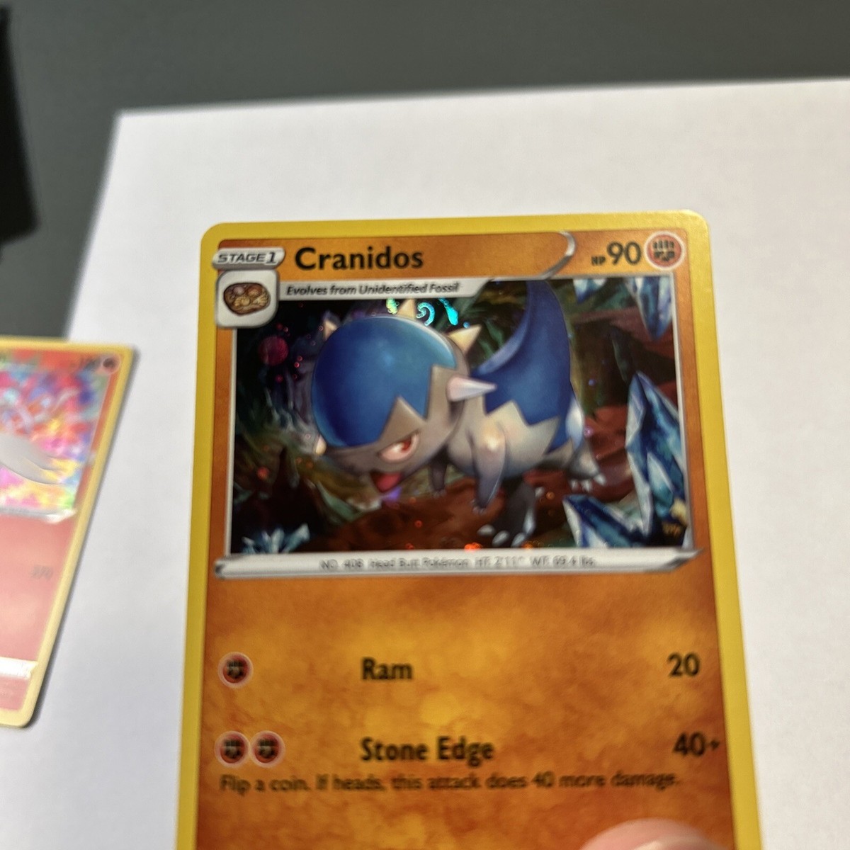 Arrow SWIRL ✨️ Cranidos SWSH274 Cosmos Black Star Promo Pokemon