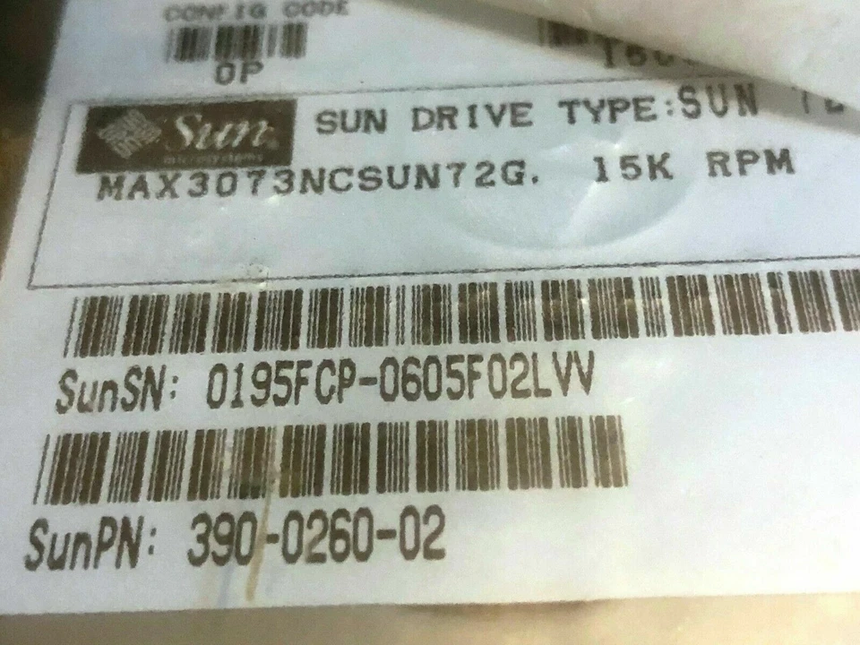 NEW Oracle Sun 540-6606 / 390-0260 - 72GB - 15000 RPM - SCSI Disk w/ Bracket - Image 3 of 3