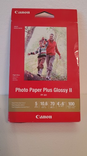 CANON PP301/4x6_100 PHOTO PAPER PLUS GLOSSY II (4"x6'', 100 SHEETS) - 第 1/3 張圖片