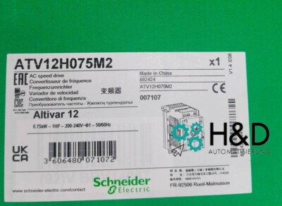 ATV12H075M2  Schneider Electric  Altivar 12, 0.75kW  New and Sealed