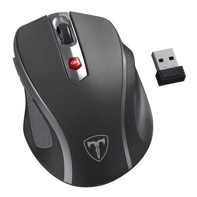 HOTWEEMS Wireless Mouse D-09 Computer Mouse USB Cordless Mice for Laptop Ergo...