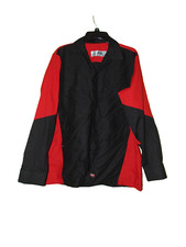 Red Kap Men s Large Red Black Ripstop Long Sleeve Work Shirt NWOT