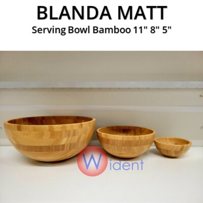 IKEA BLANDA MATT Serving Bowl Bamboo 11