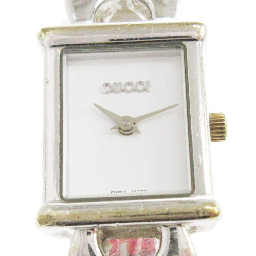 Gucci 1800L Quartz Ladies Watch Wristwatch Change Belt 0076432 05589 - Picture 2 of 5