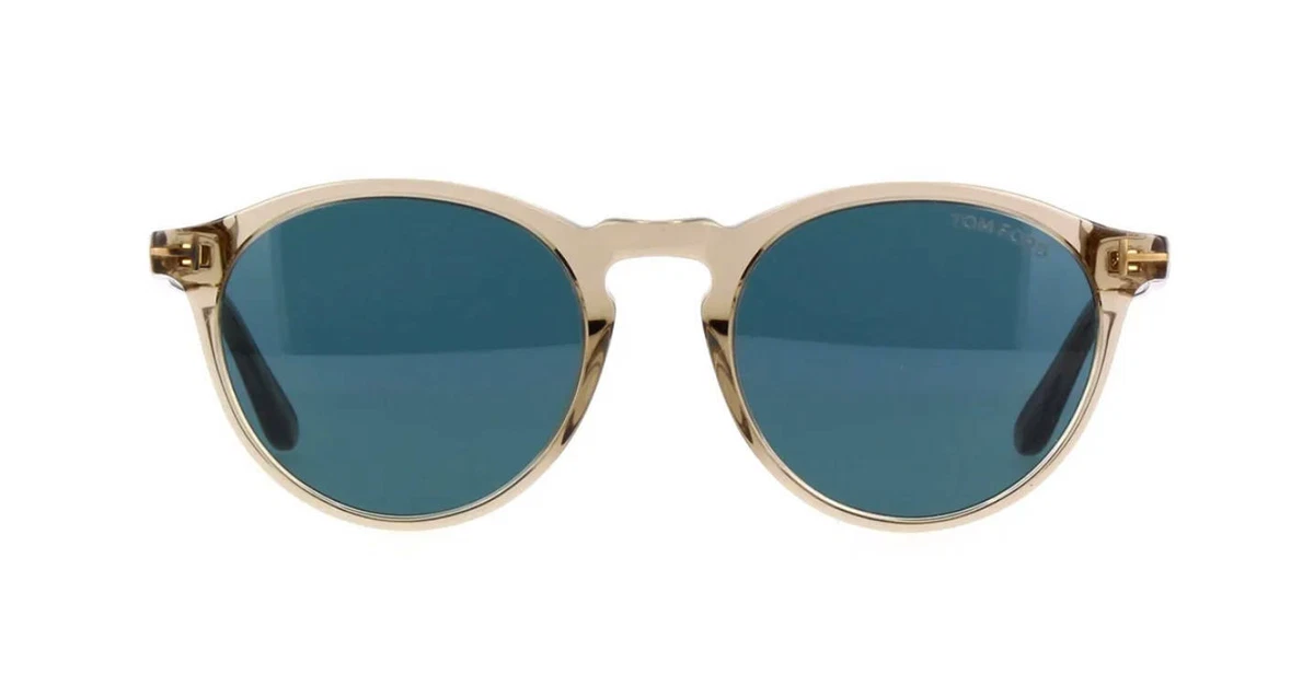 Tom Ford AURELE FT 0904 Transparent Beige/Blue (57V) Sunglasses  