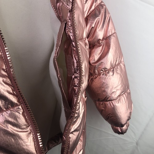 NWT ZX Zeroxposur Girls Metallic Copper/Pink Puffer Jacket Size 5/6 $100 - Picture 5 of 12