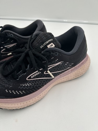 Brooks Glycerin GTS 19 Black/Metallic/Ombre Sneakers Sz 9 Running Travel Walking - Picture 5 of 10