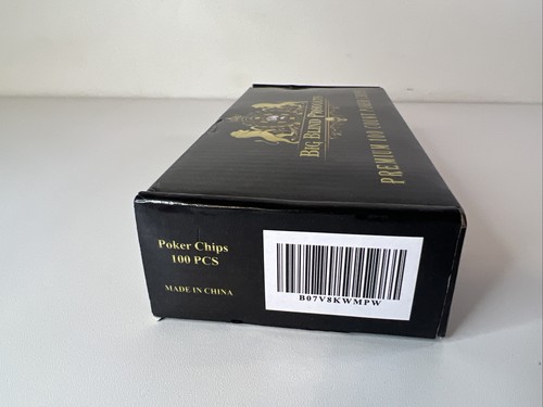 Big Blind Set Chip Poker Professionali 100 Ct Fiches Goffrate Alta Qualità. - Foto 7 di 8