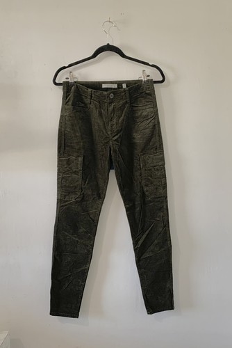 VINCE Women's Olive Green Corduroy 