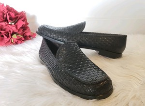 cole haan black leather loafers