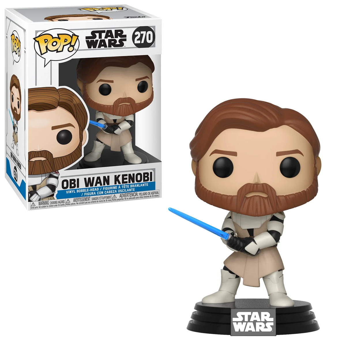 Funko POP! Star Wars The Clone Wars Obi Wan Kenobi 889698317962| eBay