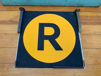 R27/30 1984 NYCTA NY NYC SUBWAY ROLL SIGN R LINE BROOKLYN CONEY