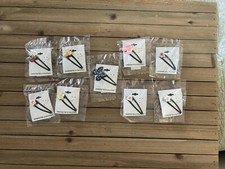 Lot Of 9 Assorted Decorated Snap Style Hair Clips