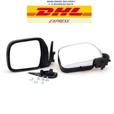 Chrome Door Mirror For 88-97 Toyota Hilux 5th Gen LN85 LN106 Mighty-X 4Runner