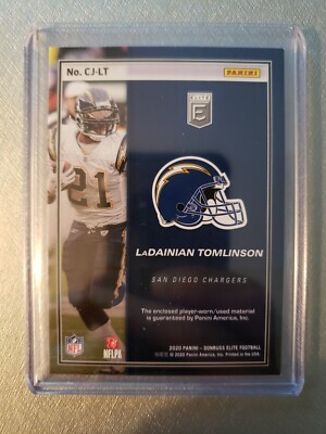 2020 Panini Donruss Elite - Craftsmen Jerseys LaDainian Tomlinson