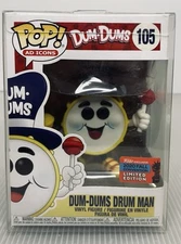 Funko Pop! Ad Icons Dum-Dums Drum Man 105 Exclusive New In Pop Protector