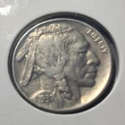1937 US Buffalo Nickel Five Cents Ungraded Uncertified Circulated No Mint Mark