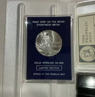 1969 Franklin Mint First Step on the Moon Eyewitness Sterling Silver Medal .925