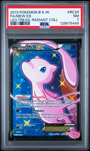 Pokémon Mew EX Full Art RC24/RC25 Legendary Treasures Radiant Collection PSA 7