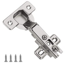 Furniware 10 Pcs Slide on 35mm Kitchen Cabinet Wardrobe Door Hinge 110 Degree