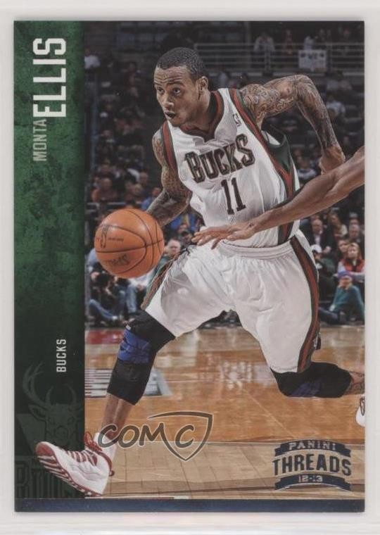 2012-13 Panini Threads Century Proof Silver 87/99 Monta Ellis #82 2r8