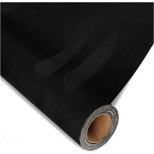 Wildlederoptik Selbstklebende Mikrofaserstofffolie 60x200cm Schwarz Polster S...