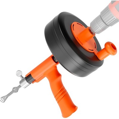 Pipe Cleaning Spiral 7.6m electric manual drain cleaner flexible drain cleani...