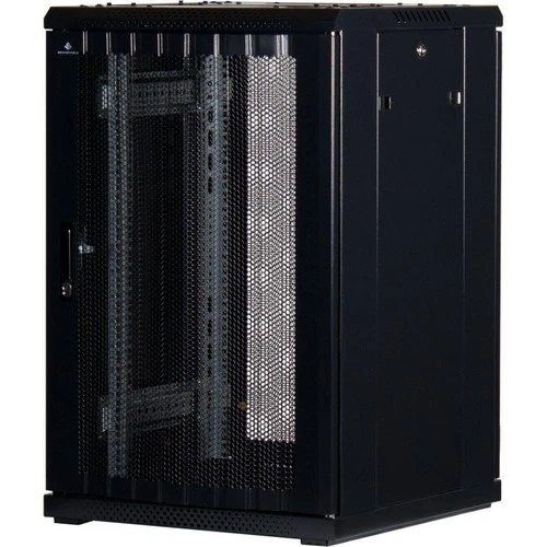 Rockstable 18HE 19 Zoll Serverschrank Netzwerkschrank mit perforierten Türen 600