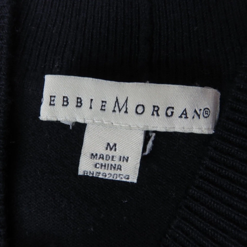 Suéter Debbie Morgan Vintage Rojo Bloque de Color Suéter Medio Tejido Retro Foto 4 de 4