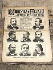 Christian Herald Magazine March 20, 1889 - President Harrison’s Cabinet Members