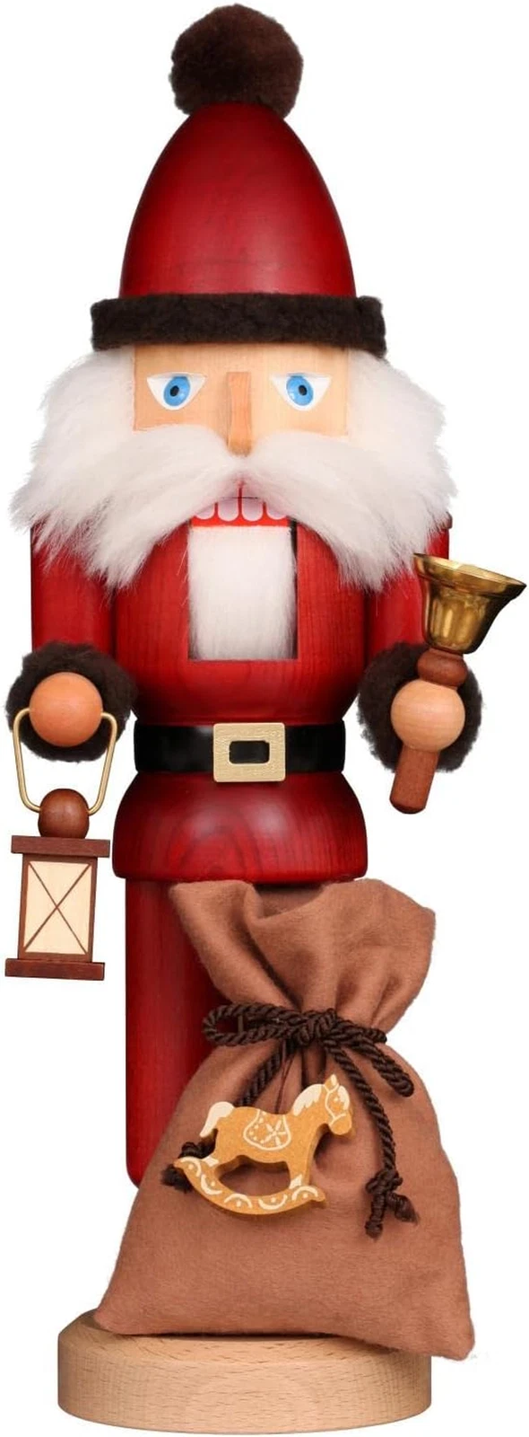Santa Nutcracker with Bell - 42 cm / 16.5 inch Holiday Decor