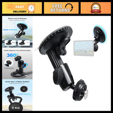 Heavy-Duty Windshield Suction Mount for Backup Camera - 5kg Load, 360 Adjustabl