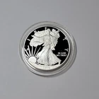 2010-W American Silver Eagle Proof w/ Capsule — 1 oz .999 Fine Silver