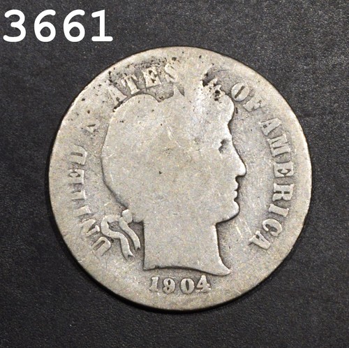 1904-S Barber Dime *Free S/H After 1st Item*