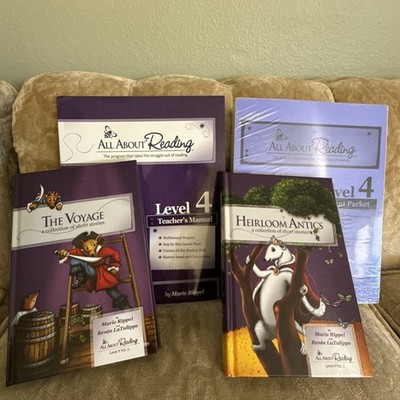All About Reading - Level 4 (All Teaching Materials) Brand New, Non Color Ed.
