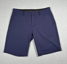 KJUS Men Ike Shorts Mens W36 Regular Fit Blue Performance Golf Preppy