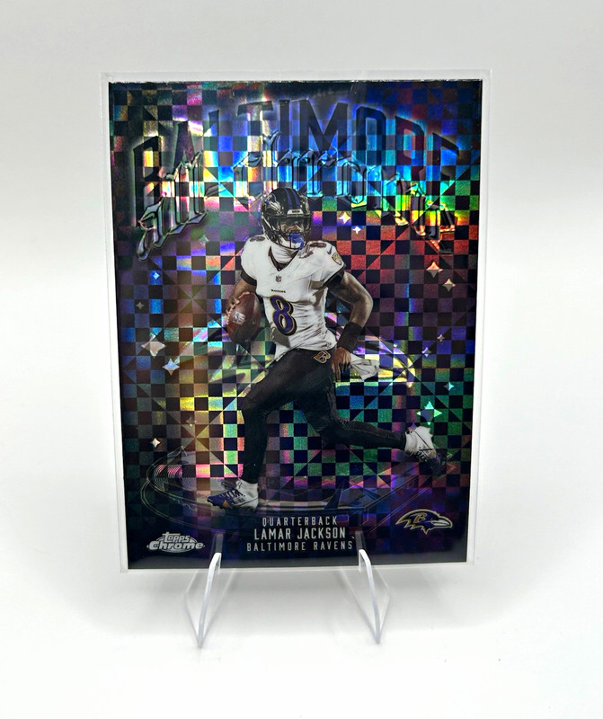 Topps Chrome 2025 Lamar Jackson Baltimore Ravens All-Chrome Team #ACT-1