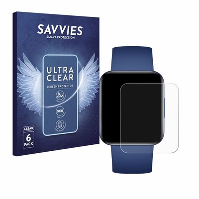 6x Schutzfolie für Xiaomi Poco Watch Display Schutz Folie