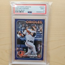 2024 Topps Update #US72 Colton Cowser Royal Blue PSA 9