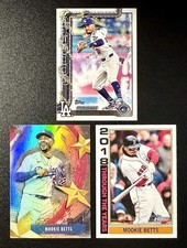 MOOKIE BETTS - 2025 TOPPS, HERITAGE, HOLIDAY - SP (HOLIDAY NECKLACE) + 2 INSERTS