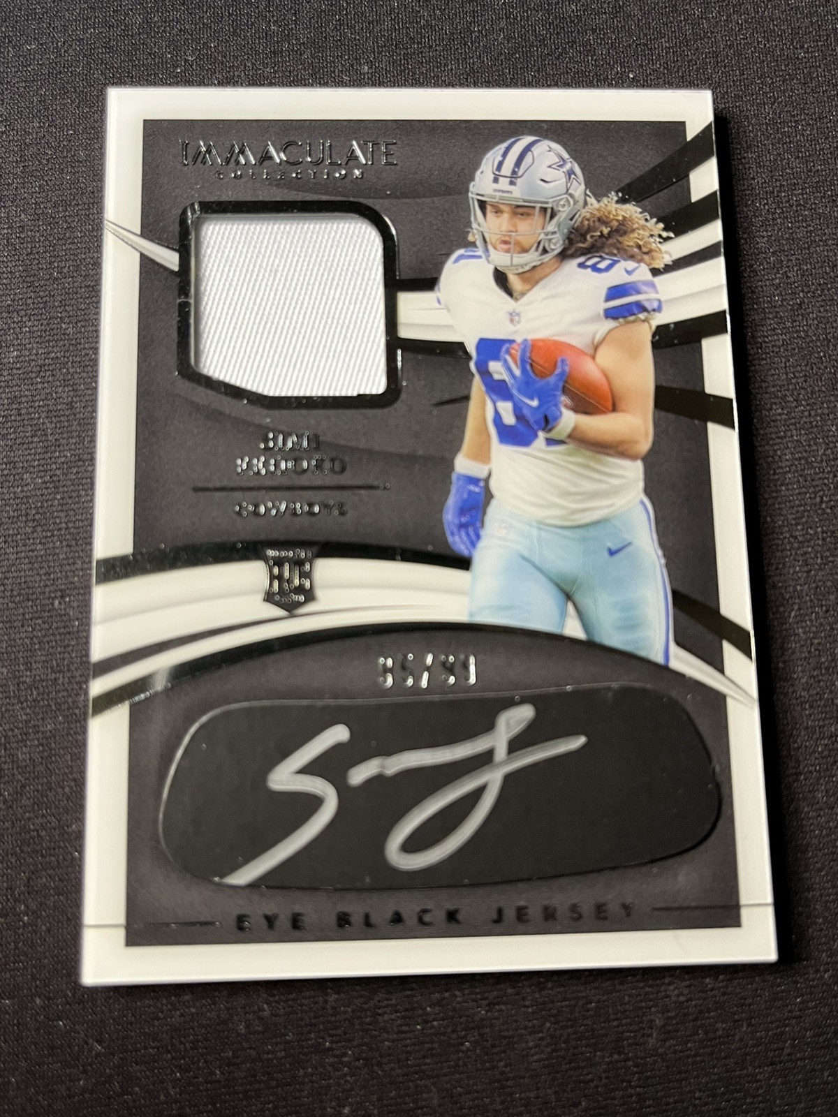 Simi Fehoko Panini Immaculate Collection Rookie Eye Black Jersey Autographs #SF Base