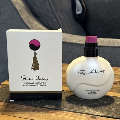 NEW IN BOX AVON FAR AWAY LUSH AND LIBERATING PERFUMED BODY LOTION 6.7 fl oz 1995