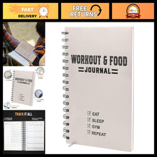 Fitness  Food Journal - A5 Workout  Meal Planner Notebook for Diet  Gym Track